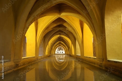 ARABIC BATH IN ALCAZAR OF SEVILLA (SPAIN) photo