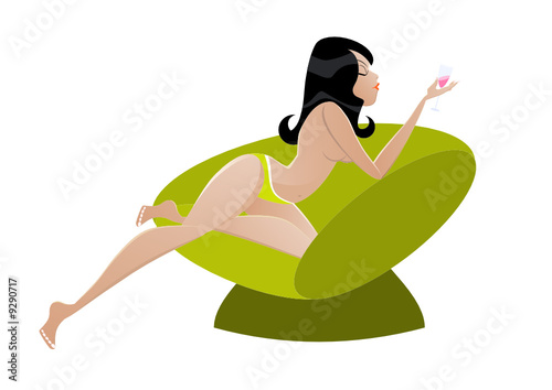 frau mädchen cocktail