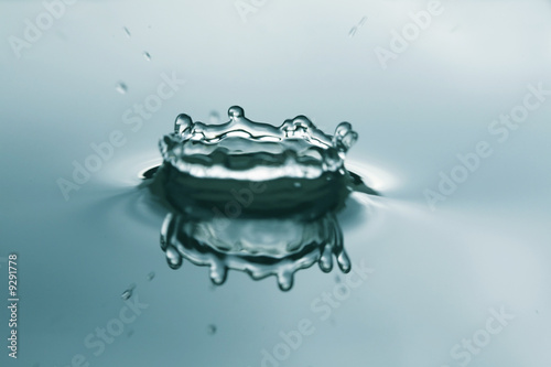 Close-up of transparent splashes of water