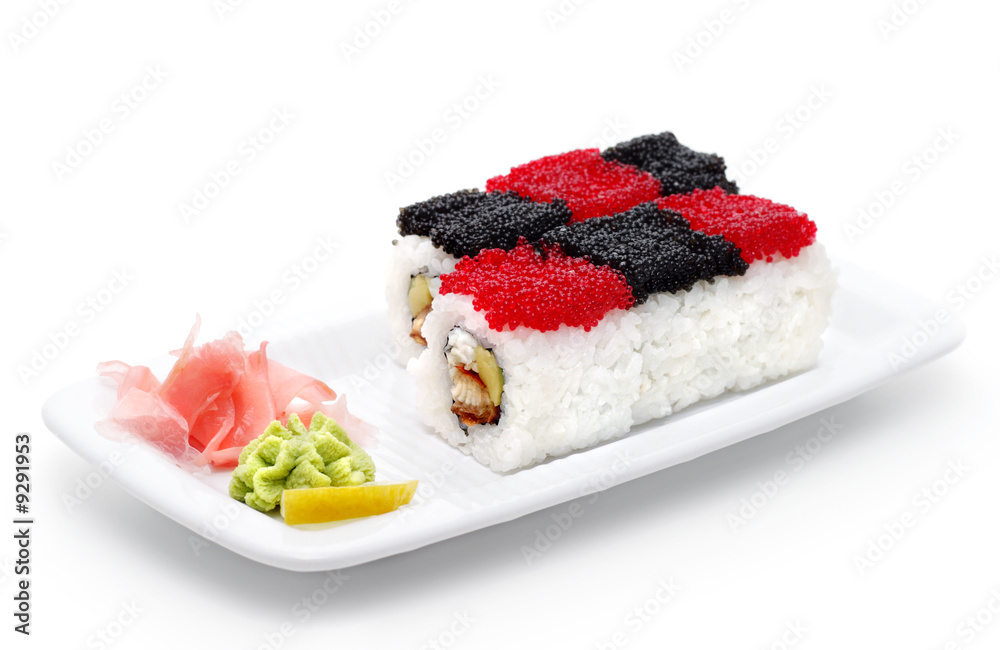 Rolls Chess with Red and Black Caviar Rolls Chess with Red and Black Caviar