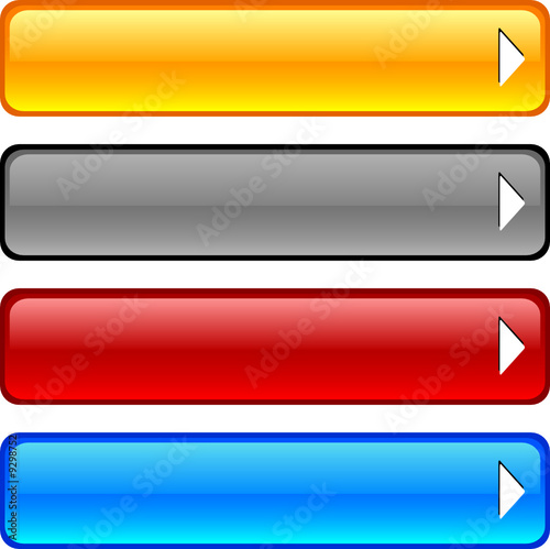 Glossy buttons.