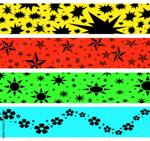 bold black silhouette border collection photo