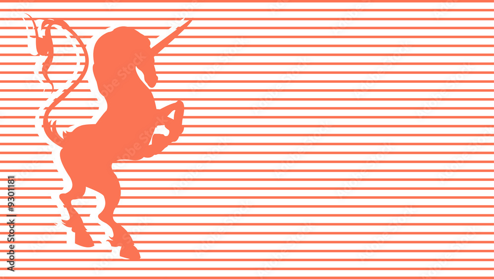 vector image of unicorn's silhouette
