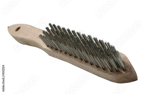 Brosse metallique Inox et bois