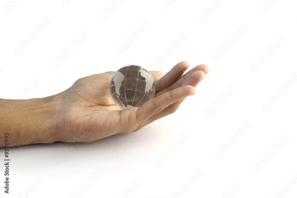 Fototapeta premium The world in my hand