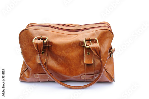 Tan coloured handbag