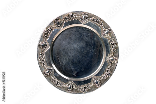 Old silver tray