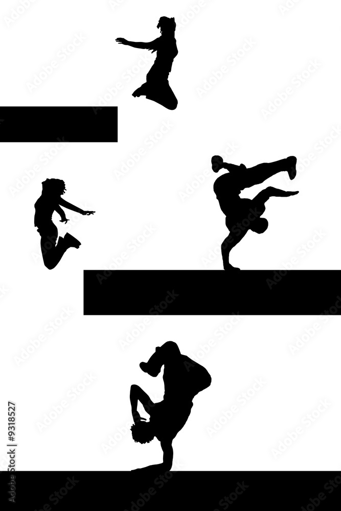 Naklejka premium dancing level