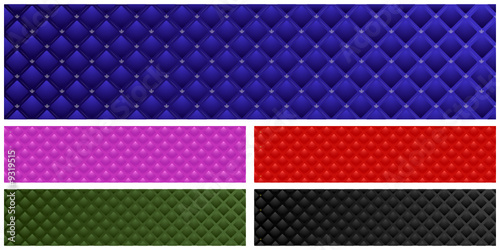 Wallpaper Mural Set of vector leather banners Torontodigital.ca