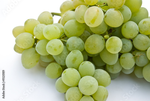grape on white. close-up