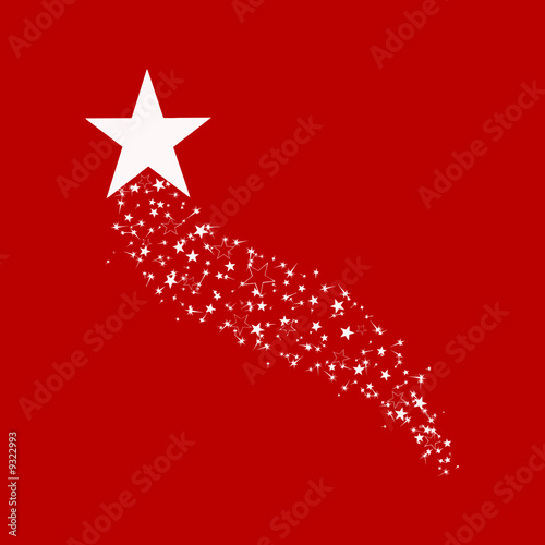 ETOILES FOND ROUGE