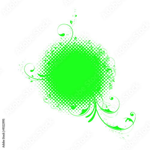 FOND GRUNGE VERT FLUORESCENT