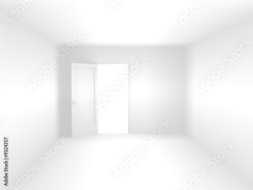 Fototapeta Naklejka Na Ścianę i Meble -  Abstract 3d room of white color
