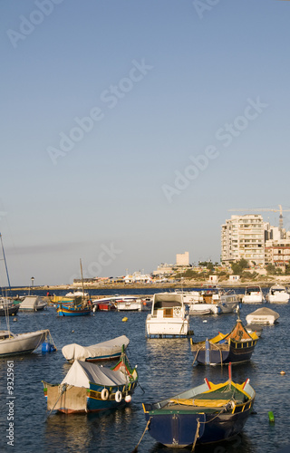malta maltese luzzu boats in harbor overdevelopment © robert lerich