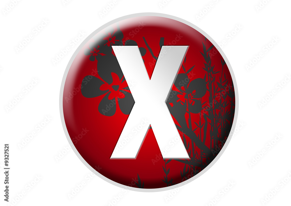 Obraz premium Alphabet Buchstabe X