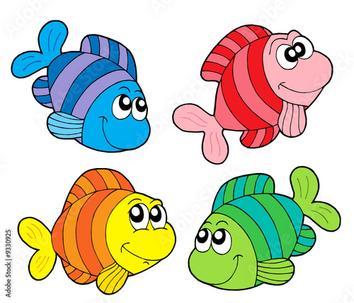 Striped fishes collection