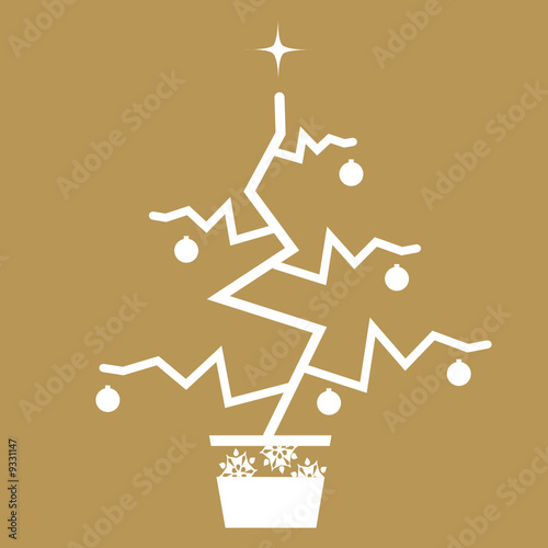 Abstract christmas vector tree