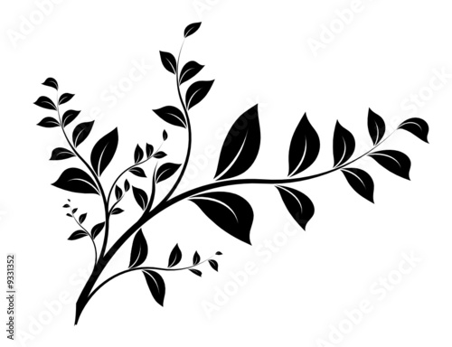 svg abstract vector tree background - nature in autumn