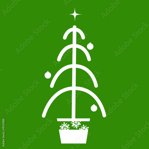 Abstract christmas vector tree