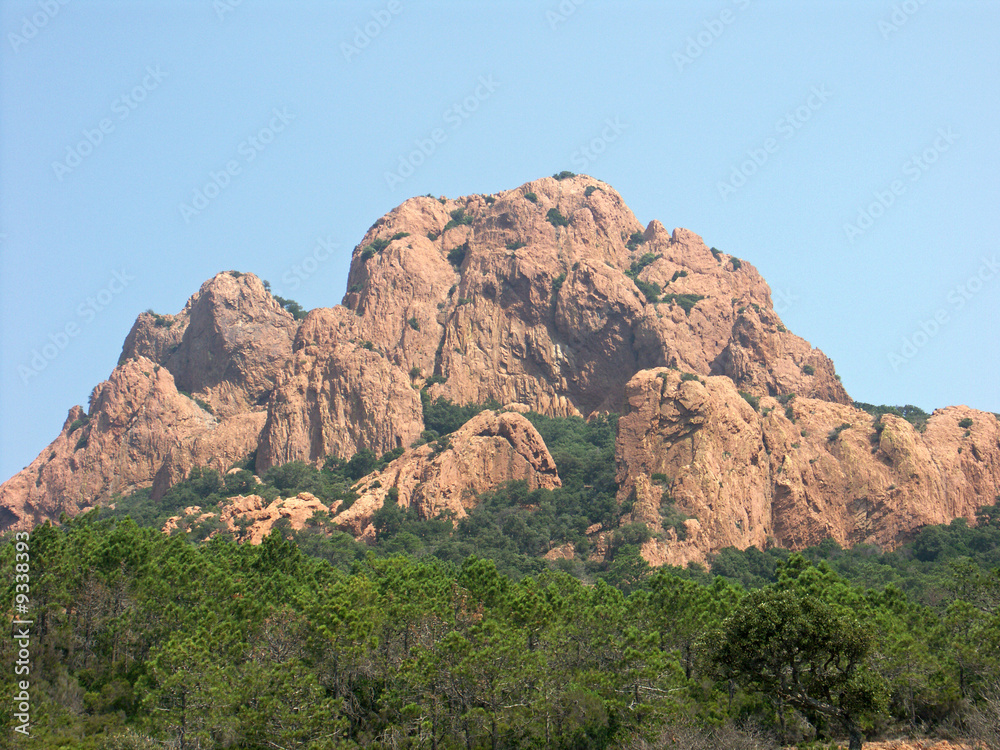 Fototapeta premium rochers rouges de l'Estérel