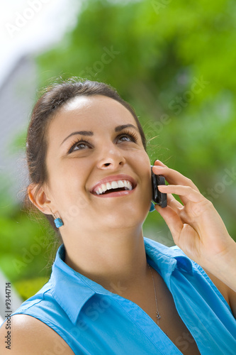 woman with phone