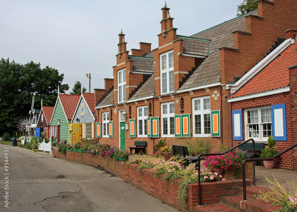 Typical Dutch architecture and village