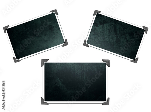 Vintage Photos with corners - set of three
