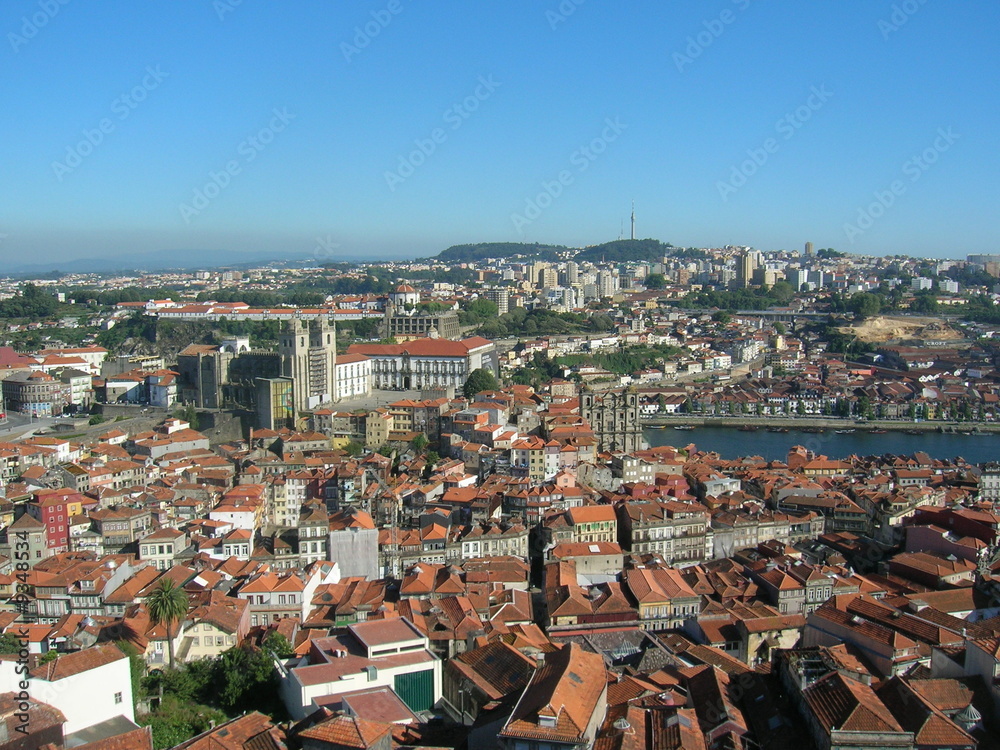Porto vu de la Tour Dos Clerigos