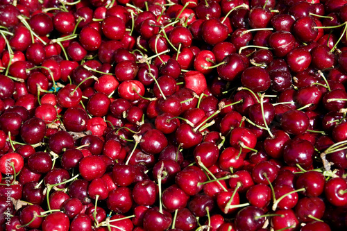 Obraz na płótnie Etalage de cerises w salonie