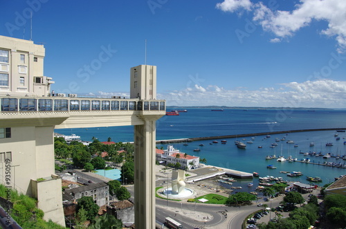 Ascenseur panoramique de Salvador de Bahia. Brésil.