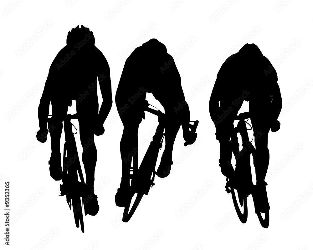 Arrivée de course cycliste