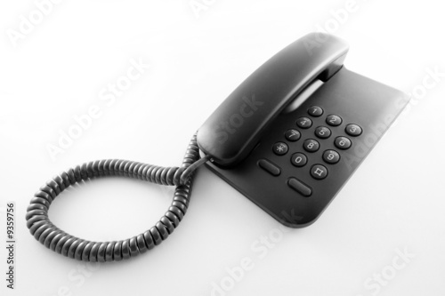 Black office telephone