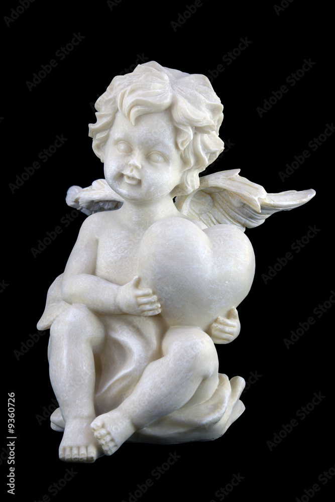 Cupid isolated on black Cupid isolated on black