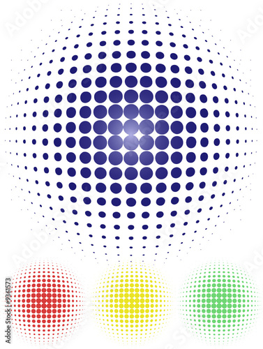 Color haltone circle