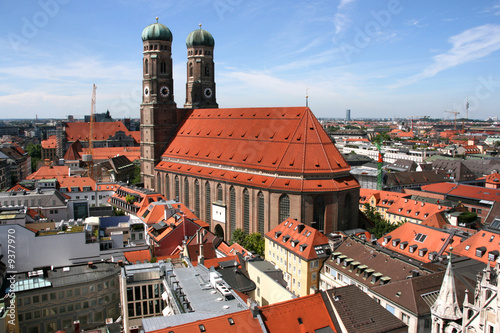 Cityscape of Munich, Bavaria, Germany seen from city hall