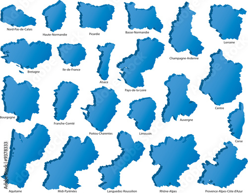 French Regions Icons
