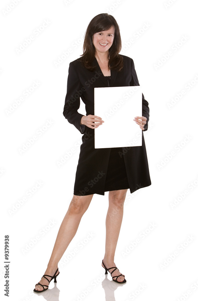 older woman wearing black jacket on white background older woman wearing black jacket on white background