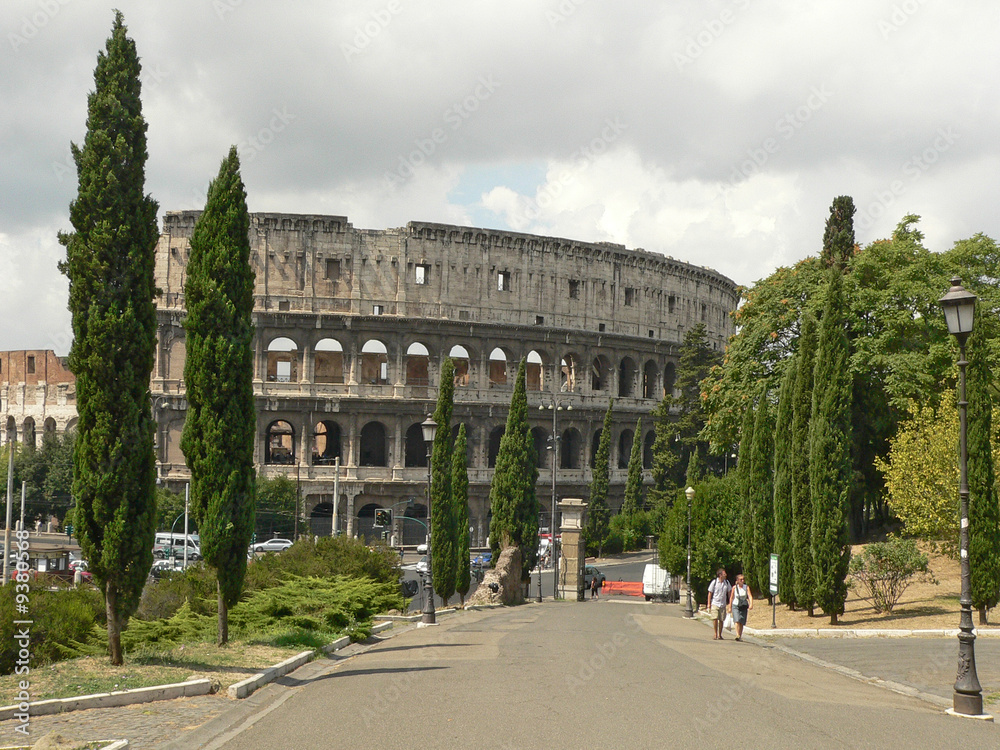 view of the colosseum in rome