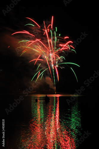 Feux d'artifices sur la Loire
