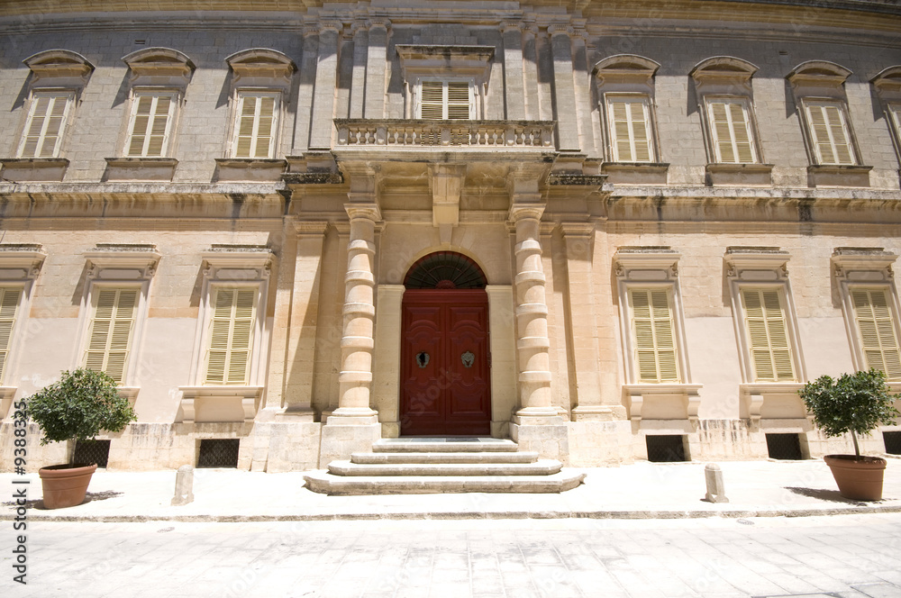 Fototapeta premium malta medieval city mdina casa testaferrata architecture palace
