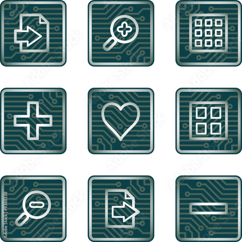 Image viewer icons, electronics series