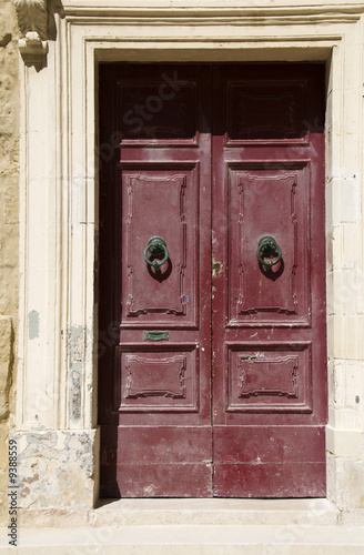 malta mdina medieval wood door architecture ancient palace © robert lerich