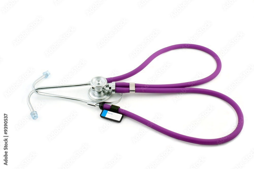 Professional stethoscope isolated on white Professional stethoscope isolated on white
