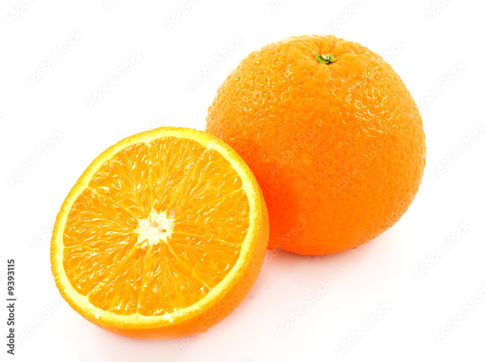 oranges fruit studio isolated