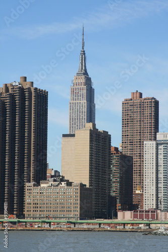 Midtown Manhattan skyline on a Clear Blue day, New York City #9394111
