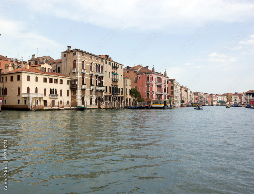 Buildings along the Grand Canal, Venice, Italy