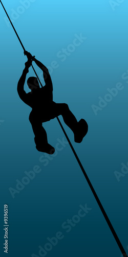 underwater diving, vector illustration