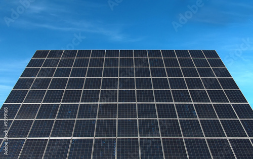 Large solar panel from a photovoltaic power station