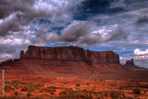 Stormy weather over Monument Valley