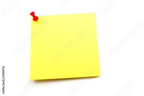 note paper isolated on a white background